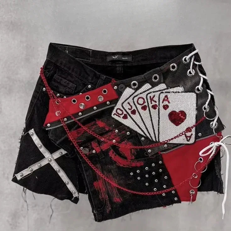 Y2K New Gothic Cute Denim Skirt Womens Clothing Harajuku Vintage Slim Skirt Kawaii Light Blue Jean Low Waist Short Mini Skirt