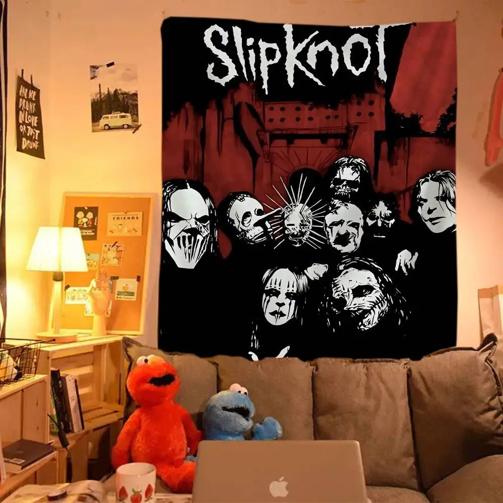 1pc S-SlipKnoter Band Cartoon Tapestry Bohemian Wall Tapestries Mandala Wall Hanging Sheets