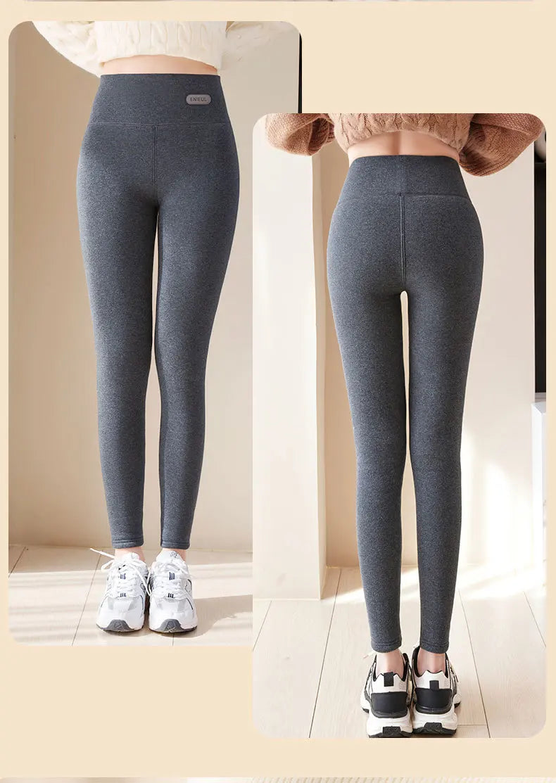 Women Winter Stretch Leggings High Waist Plush Leggings Thickened Keep Warm Leggings Woman Velvet Comfortable Thermal Leggins