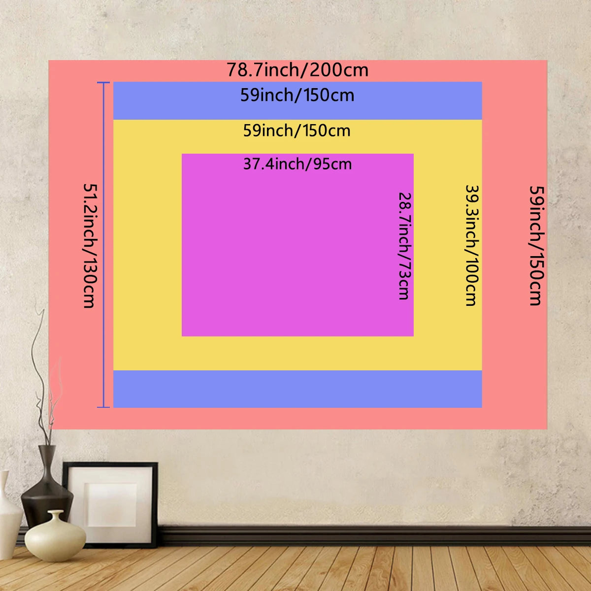 1pc Game controller fluorescent tapestry, UV reactive tapestry, e-sports room, e-sports club background decoration wall hanging