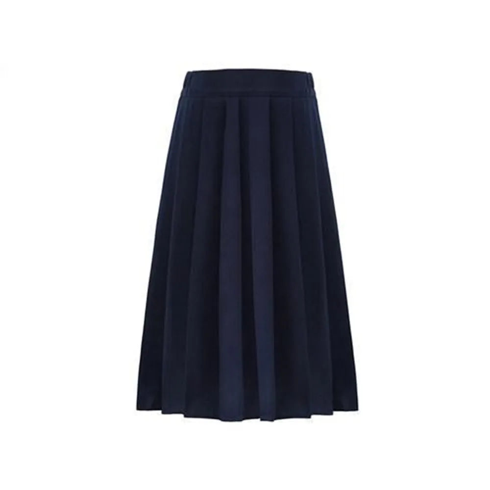 2023 Fashion New Pleated Skirts Women S-5XL Vintage Young basic Leisure Korean All-match Autumn High Waist Female Faldas College