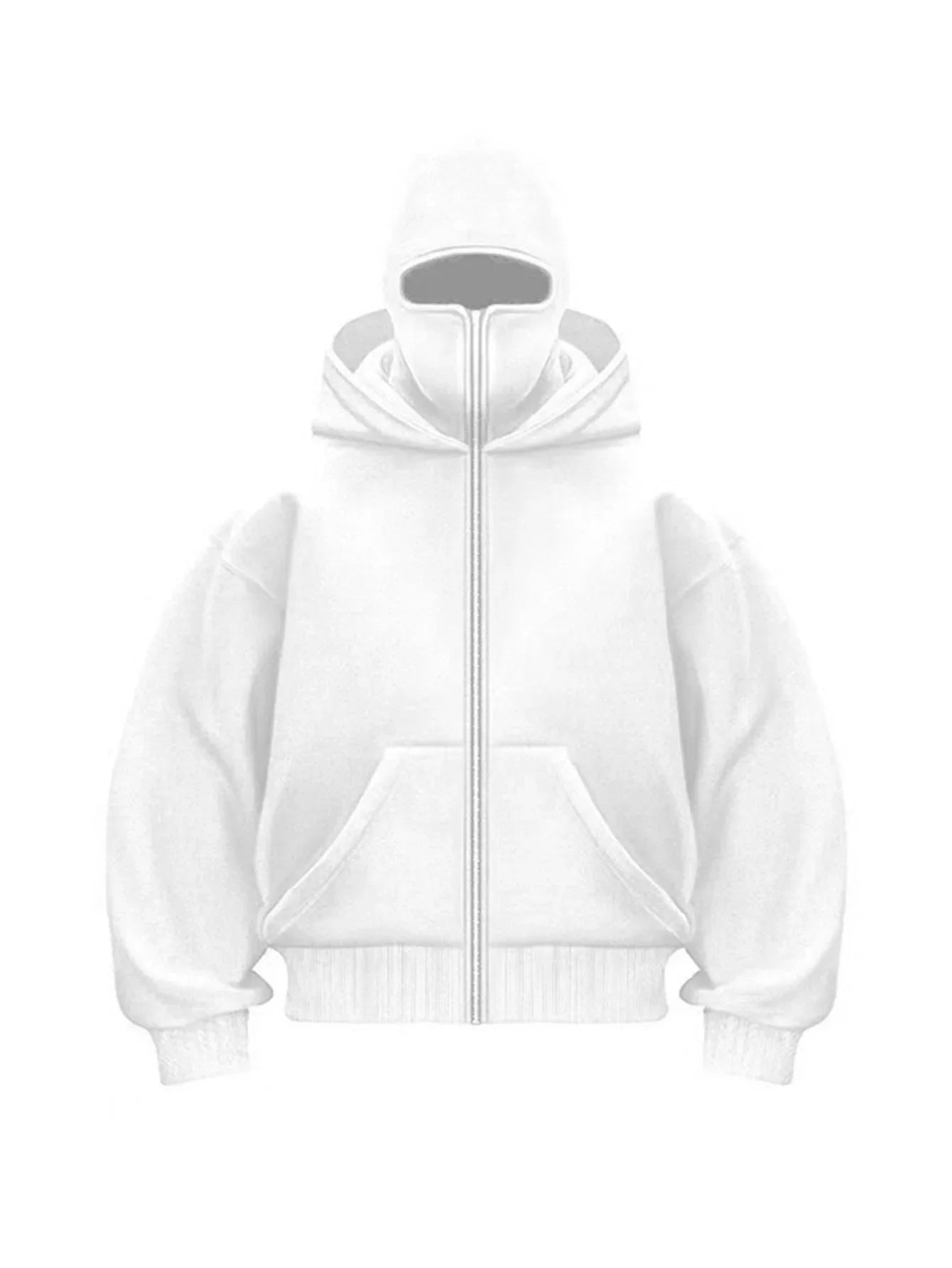 2025 Autumn and winter American retro heavyweight hooded sweatshirt for men and women double hood zipper windproof thick jacket
