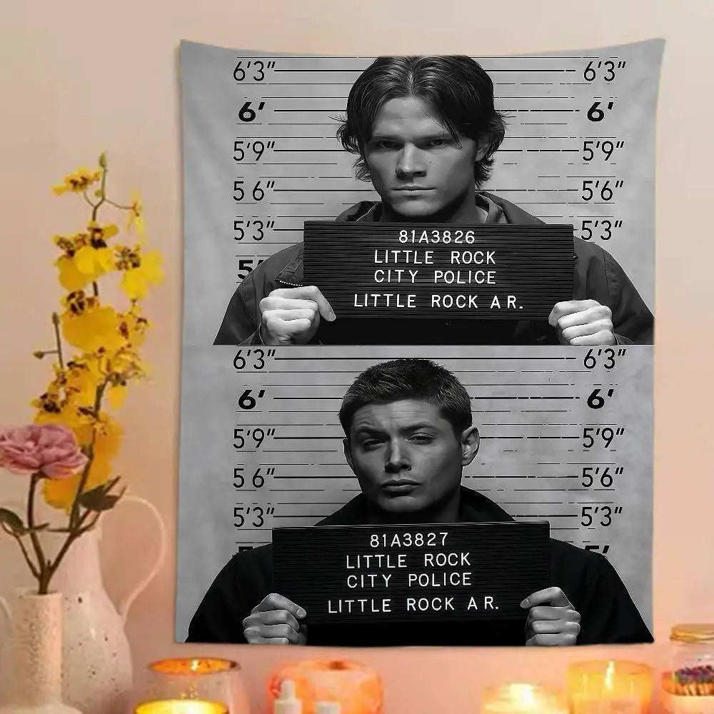 1PC TV Play Series Supernatural Printed Large Wall Tapestry Wall Hanging Decoration Household Decor Blanket