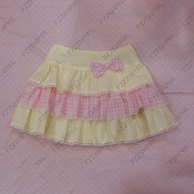 Women's Skirt Fashion Streetwear Pink Polka Dot Pattern Sports Casual Style vintage Y2K Emo Girls Sweet Harajuku Cute Slim Skirt