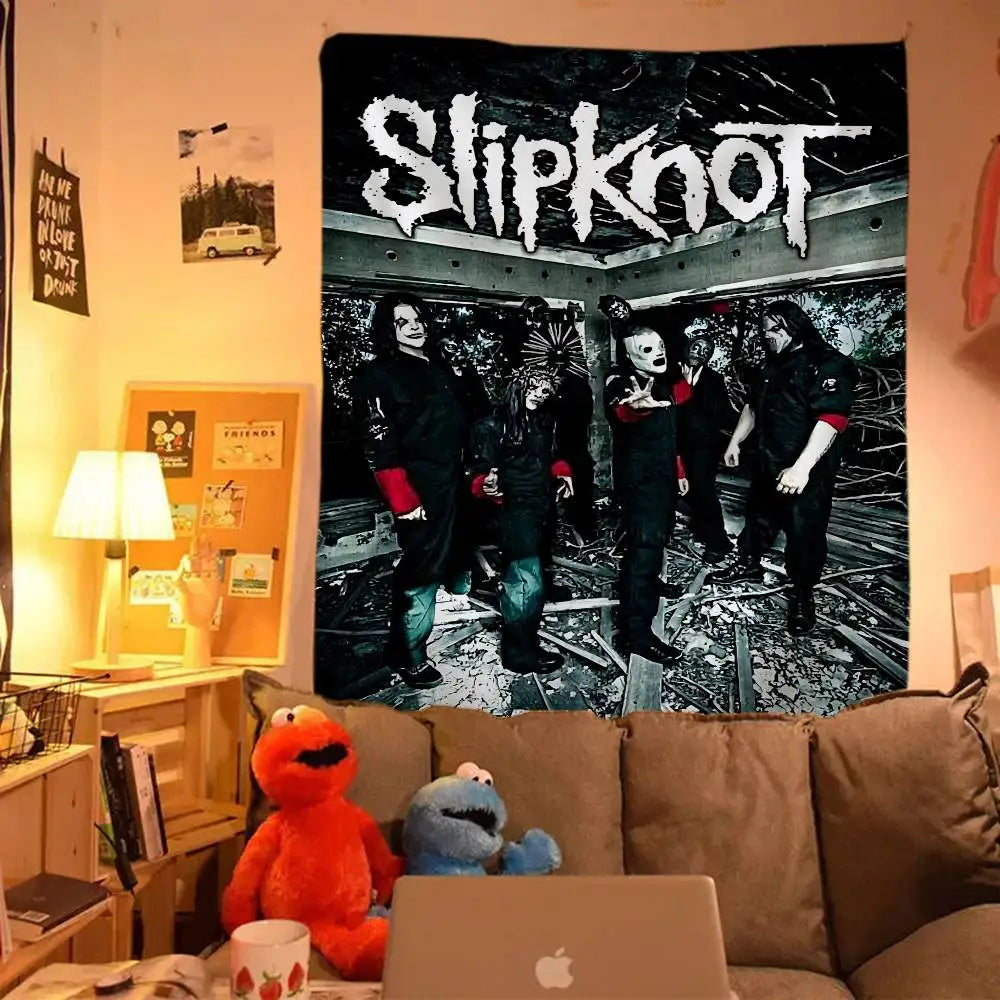 1pc S-SlipKnoter Band Cartoon Tapestry Bohemian Wall Tapestries Mandala Wall Hanging Sheets