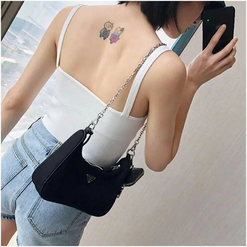 Women's Crescent Moon Sports Tank Top Summer New Design Slim Fit Cropped Backless Vest with Moon Embroidery