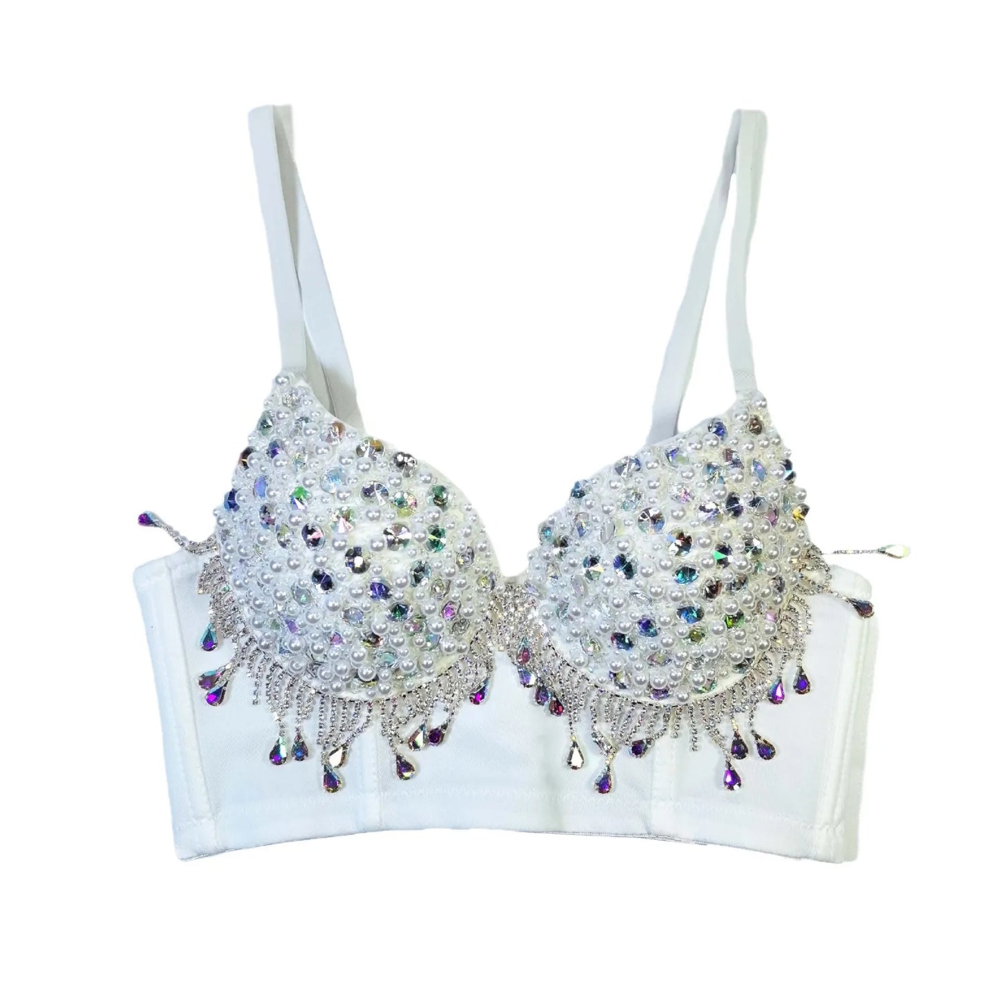 Y2k Top Shirts for Women Clothing Sexy Tank Tops Bra Bling Diamond Rhinestone Fashion Clothes Hotsweet Party Night Club Corset