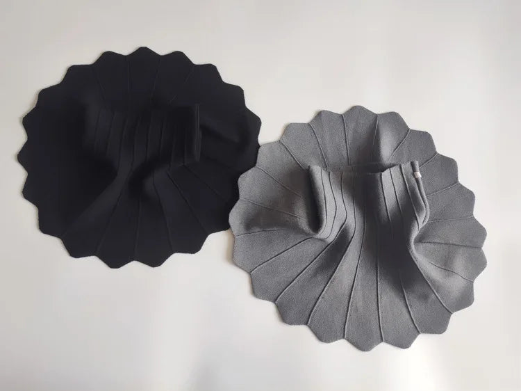 2023 Autumn And Winter New Products Children's Knitted Skirt Wavy Tutu Skirt Girls Thick Ruffled Umbrella Skirt