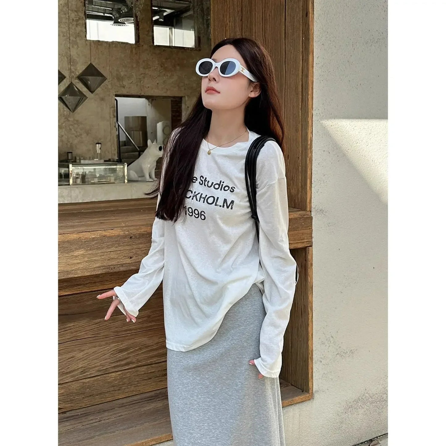 Womens Sun Protection Shirt Long Sleeve T Shirt American Style White Cover Up Thin Polyester Fiber Summer Beachwear