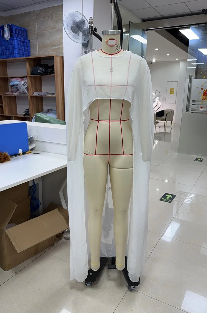 Womens High Low Polka Dot/Solid Color Sheer See-through Cover-ups Summer Holiday O Neck Cape Blouse Female Jacekt Long Party Top