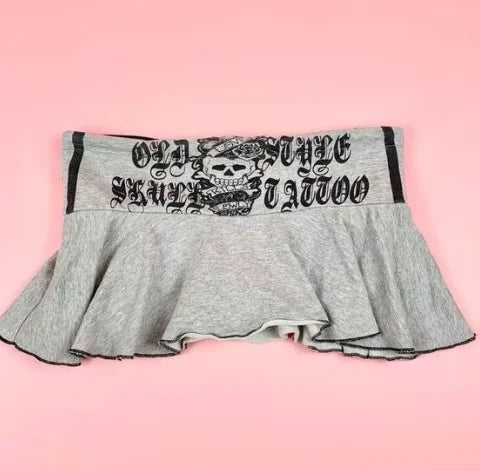 y2k Summer Mini skirt for women Retro punk fashion women pleated skirt plaid skirt Button College style sexy Spice girls skirts