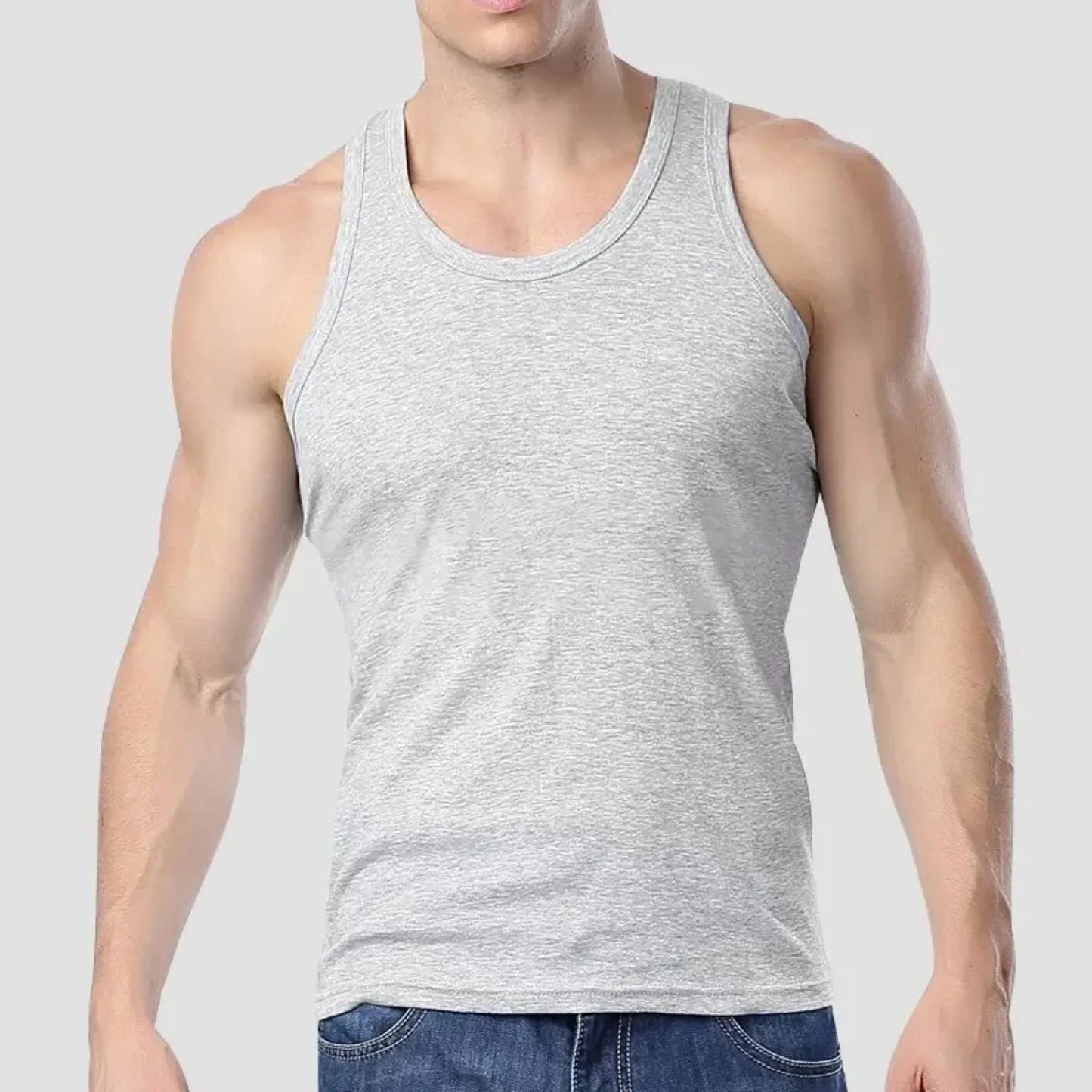 2025 New Men’s Summer Tight Vest | Lightweight Cotton, Breathable Quick-Dry | Perfect for Family Pajamas & Outdoor Days