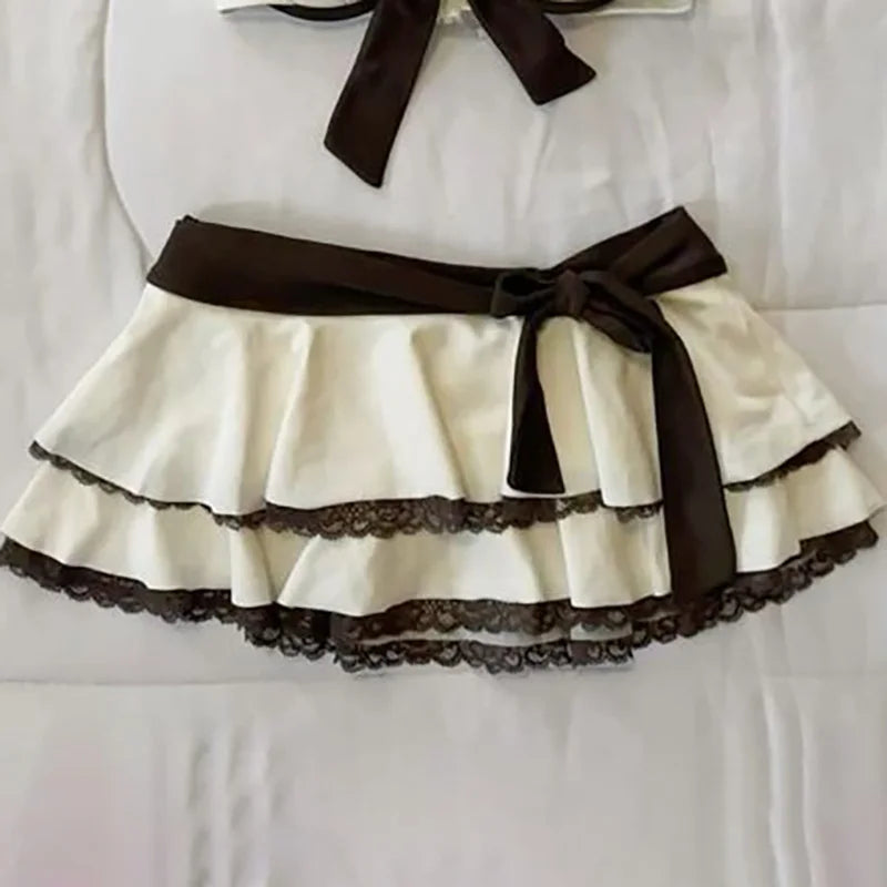 Women's Skirt Fashion Streetwear Pink Polka Dot Pattern Sports Casual Style vintage Y2K Emo Girls Sweet Harajuku Cute Slim Skirt