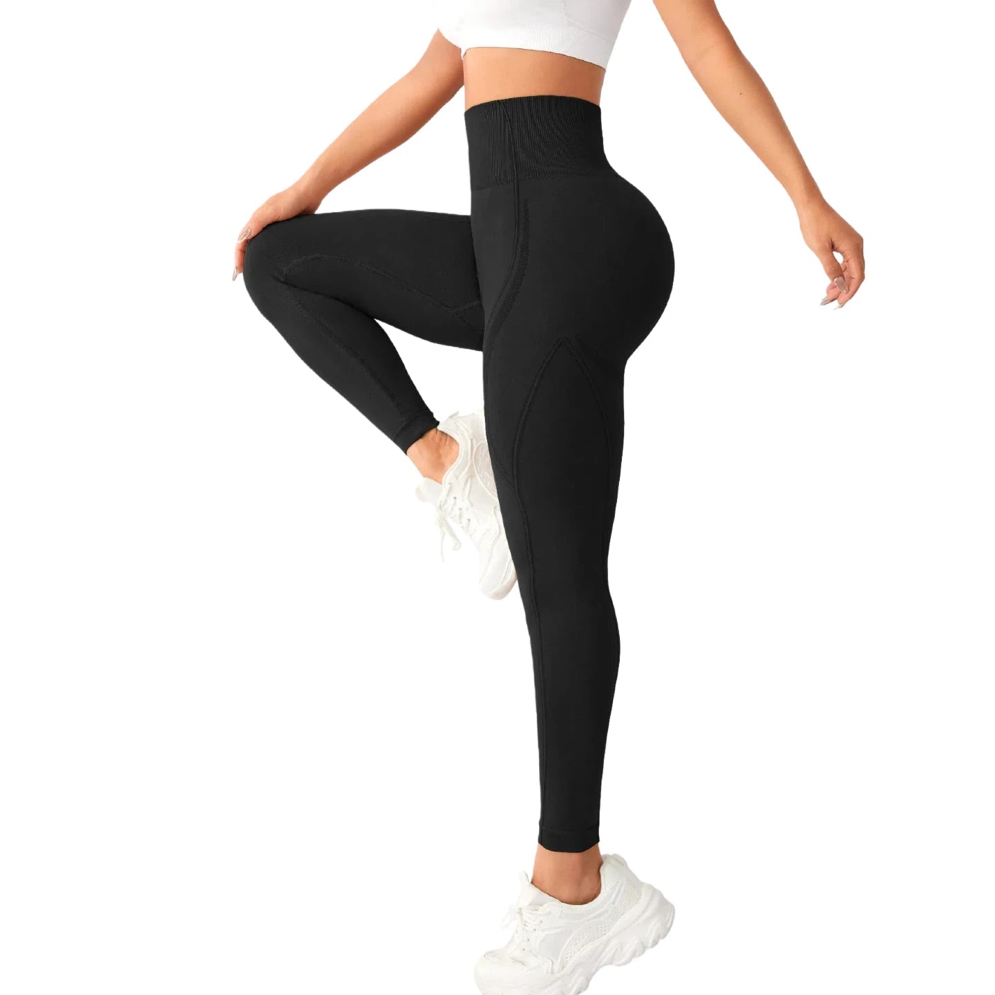 Women's High Waisted Yoga Pants, Tummy Control Butt Lifting Workout Leggings, High Elastic Quick-Dry for Running Gym