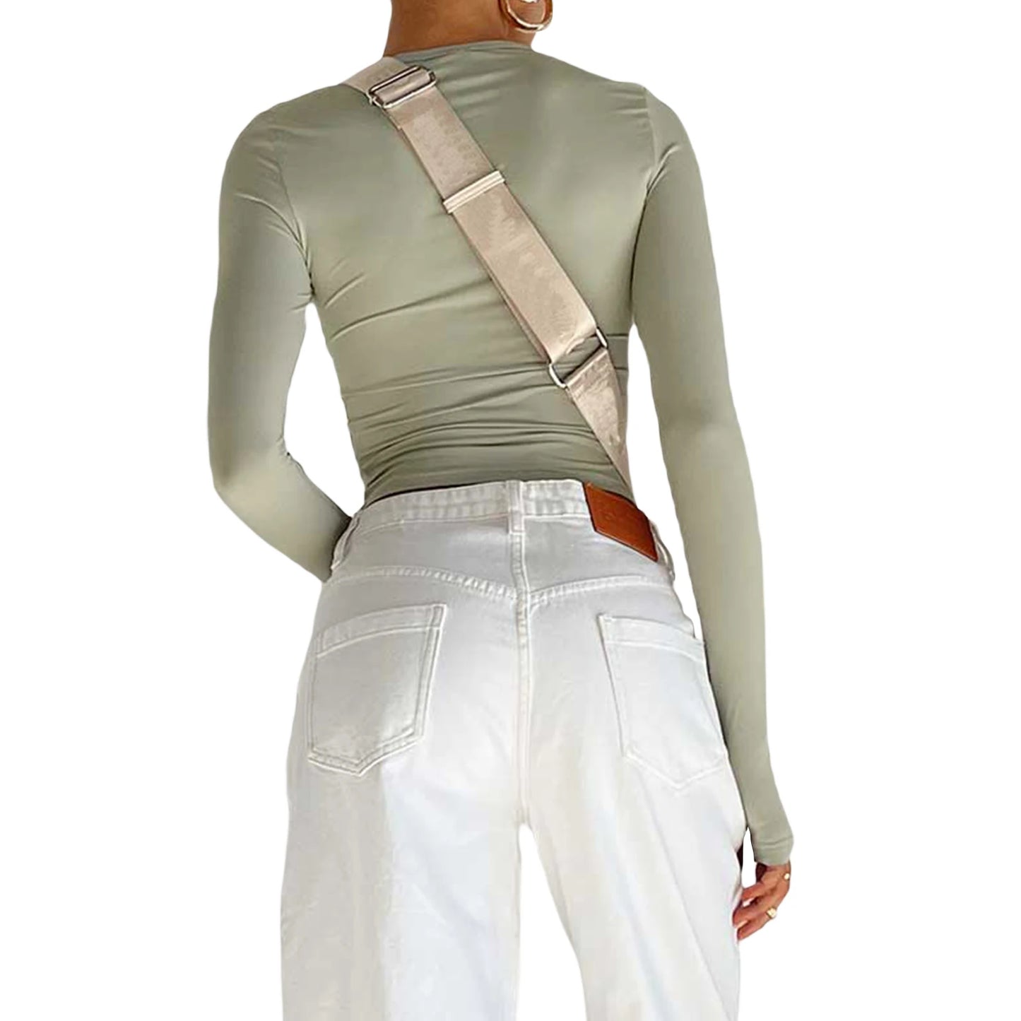 Y2K Long Sleeve T-Shirts for Women Spring Autumn Slim Fit Casual Pullovers Female Basic Tees Tops with Thumb Holes Streetwear