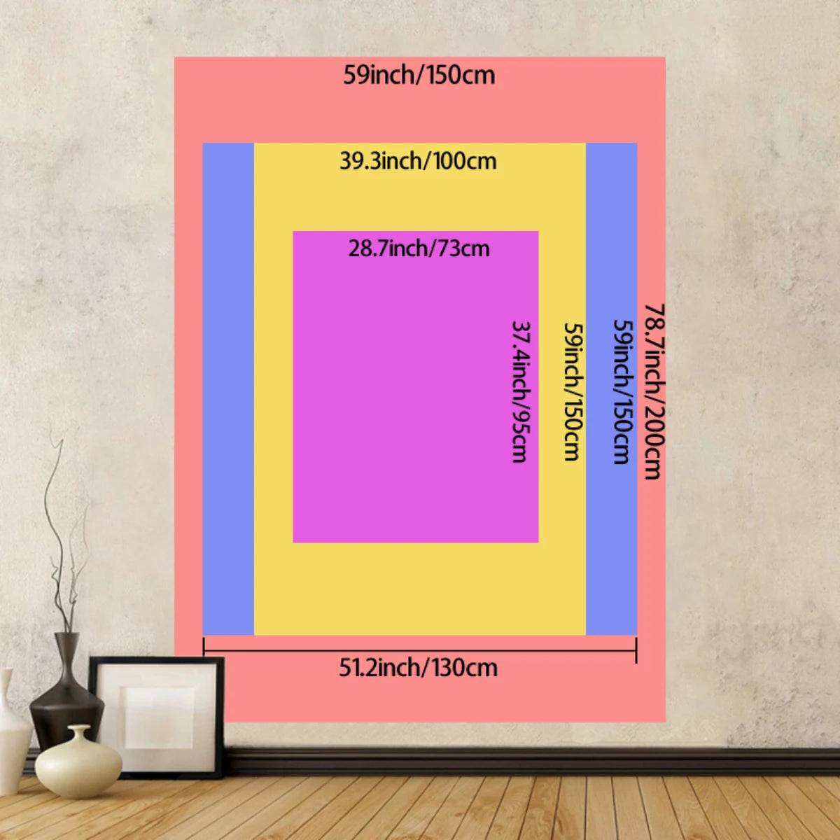 1pc Retro Butterfly Tapestry, Colorful Butterfly Retro Tapestry Wall Hanging, Insect Butterfly Tapestry Bedroom Decoration