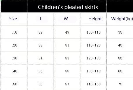 1pcs Spring Summer Girls Pleated Skirt Students Elastic A-line Skirt Kids College Style jk Skirts Childrens Fashion Short Skirts