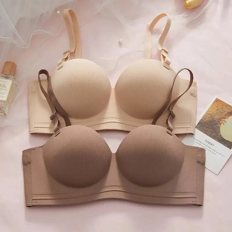 Women's Small Breasts Gathered and Looked Large, Soft Support, and Soft Support for Breast Collection To Prevent Sagging Bra