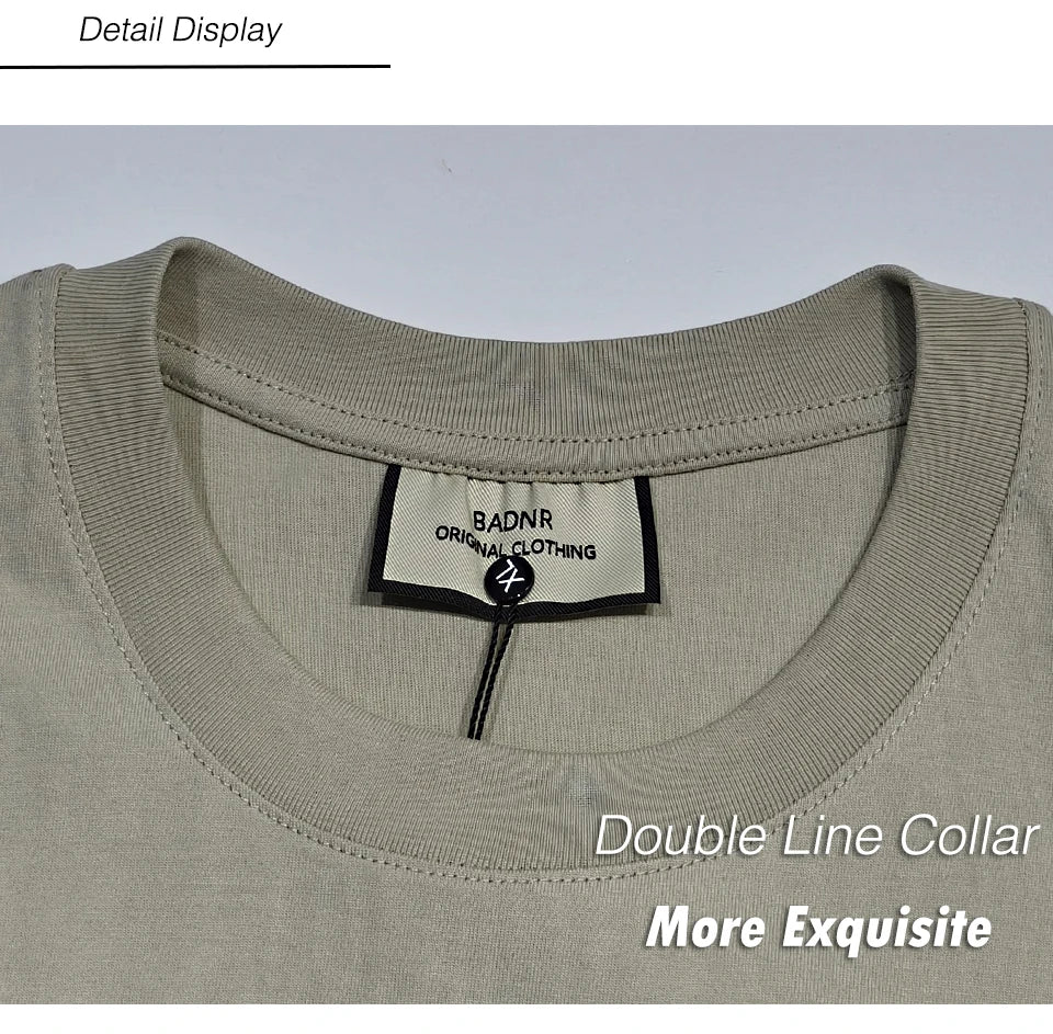 230Grams 100% cotton Vest Men Sleeveless T-shirt Heavy and Old Shoulder Retro Loose Unisex Vintage Tops