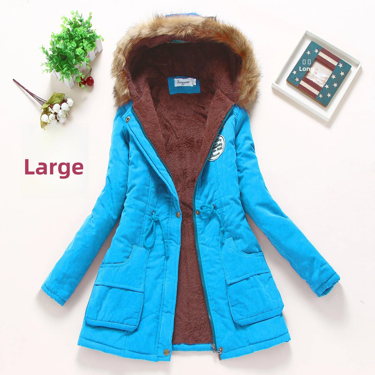 Women's Long Sleeve Lamb Fur Cotton Jacket Hot Sale Of The Season Autumn Winter New Style Comfortable Casual Commute Style Ul...