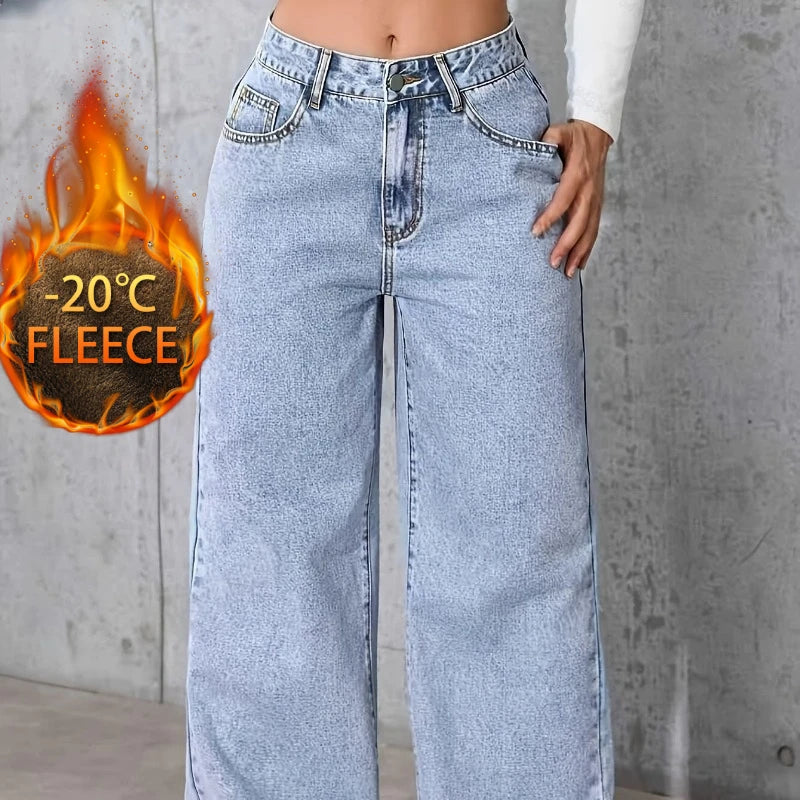 Women's Baggy Jeans Wide Leg Denim Pants Y2K Style Vintage Aesthetic Loose Fit Comfortable Female Daily Casual Clothing Pants