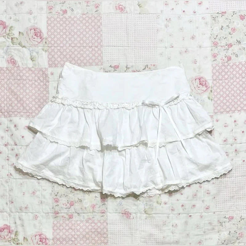 Women's Skirt Fashion Streetwear Pink Polka Dot Pattern Sports Casual Style vintage Y2K Emo Girls Sweet Harajuku Cute Slim Skirt