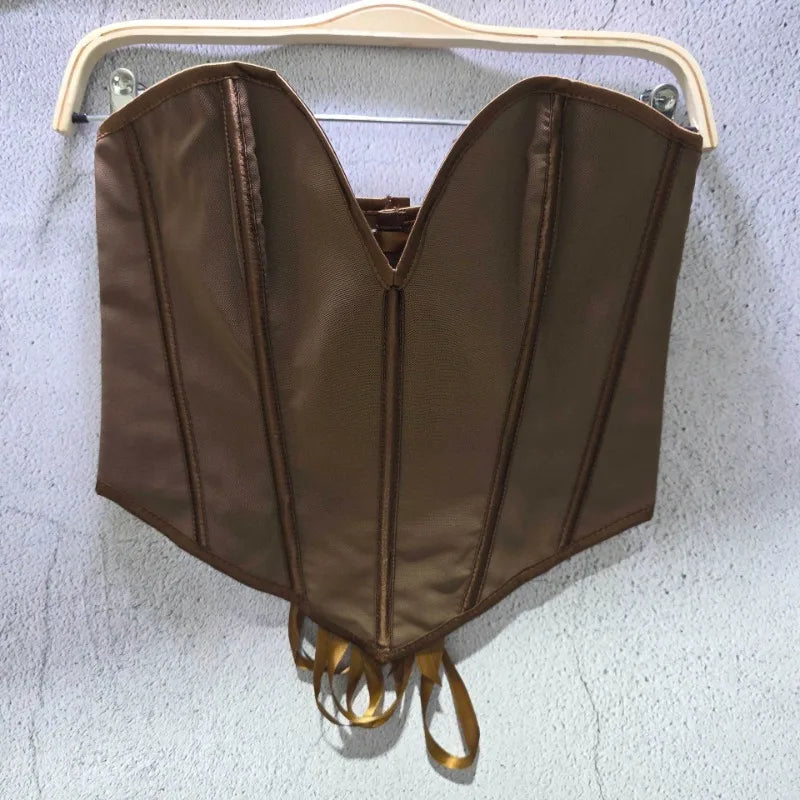 Y2k Top Women Clothing Sexy Tops Camis Tees Fashion Clothes Corset Streetwear Party Club Underwear Bustiers Slimming Lingerie