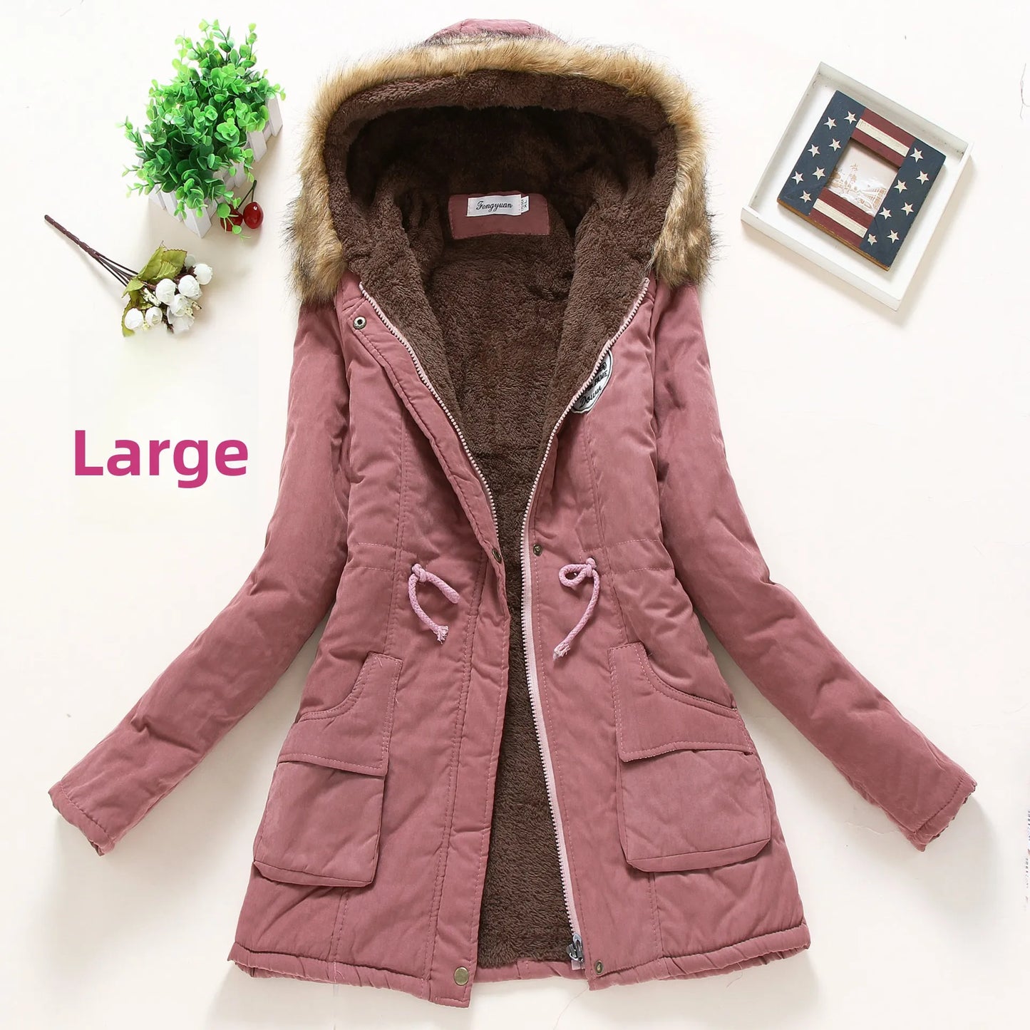 Women's Long Sleeve Lamb Fur Cotton Jacket Hot Sale Of The Season Autumn Winter New Style Comfortable Casual Commute Style Ul...