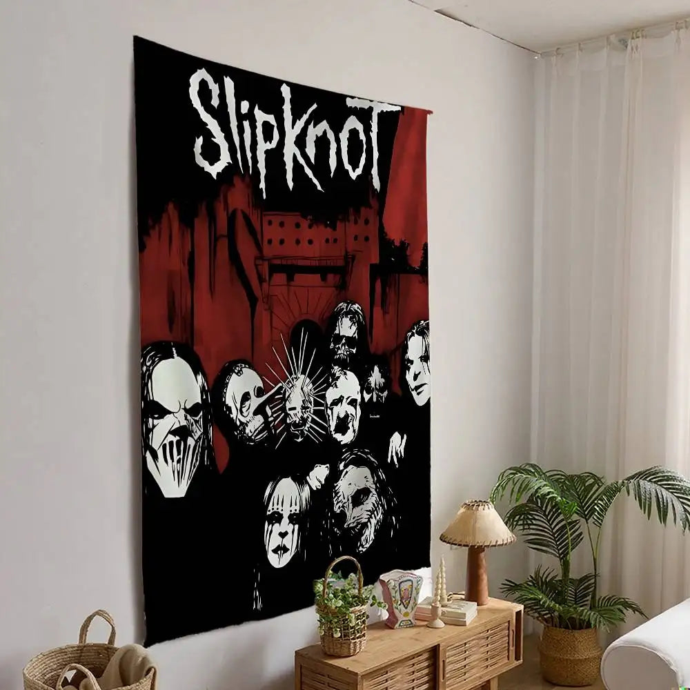 1pc S-SlipKnoter Band Cartoon Tapestry Bohemian Wall Tapestries Mandala Wall Hanging Sheets