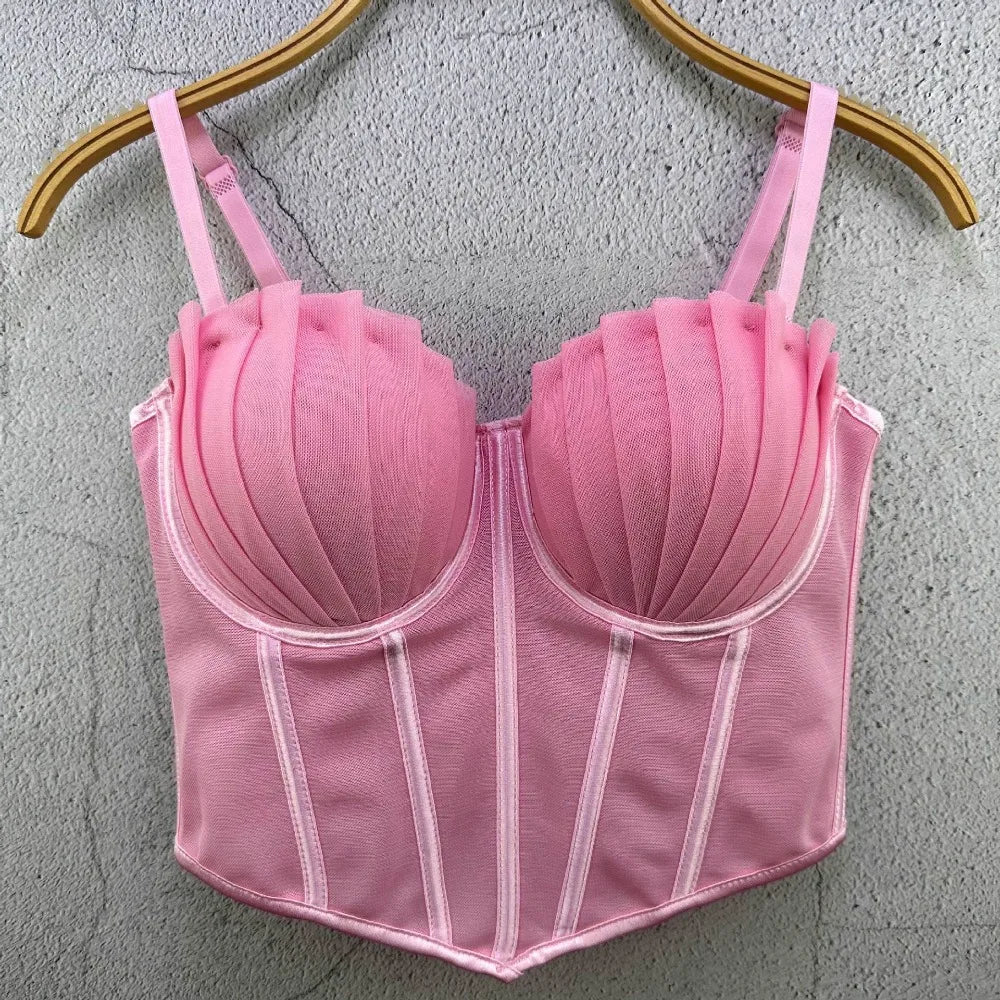 Y2k Top Women Clothing Sexy Tops Camis Tees Fashion Clothes Corset Streetwear Party Club Underwear Bustiers Slimming Lingerie