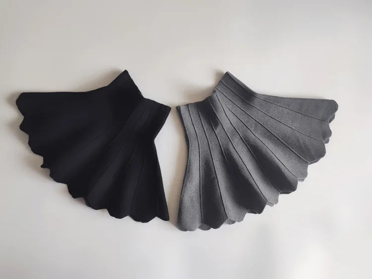 2023 Autumn And Winter New Products Children's Knitted Skirt Wavy Tutu Skirt Girls Thick Ruffled Umbrella Skirt