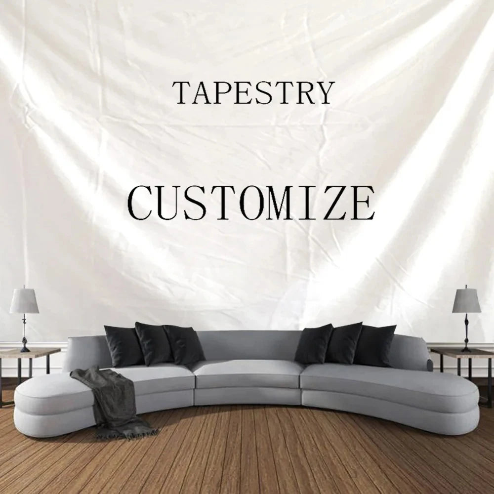 Your exclusive personalized tapestry customization, your personal photo background, personal preferences, background photo