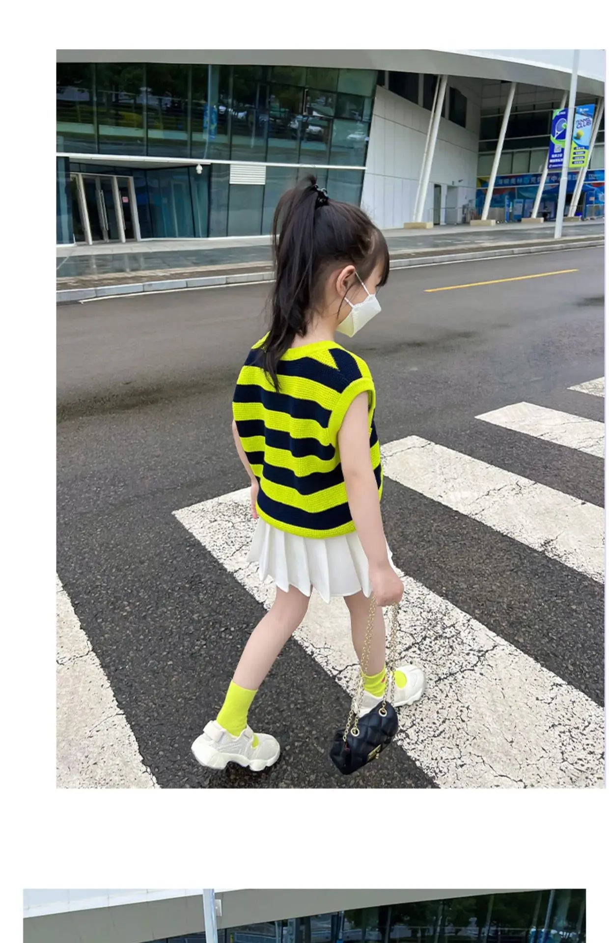 1pcs Spring Summer Girls Pleated Skirt Students Elastic A-line Skirt Kids College Style jk Skirts Childrens Fashion Short Skirts