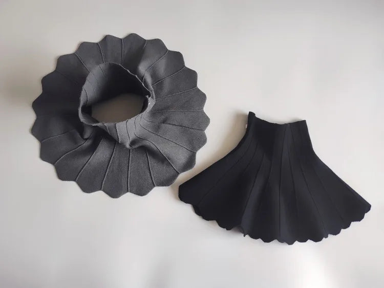 2023 Autumn And Winter New Products Children's Knitted Skirt Wavy Tutu Skirt Girls Thick Ruffled Umbrella Skirt