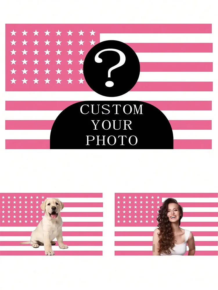 1pc Customizable Personalized Tapestry With Photos And Text, For Birthday, Wedding, Halloween, Christmas, Party