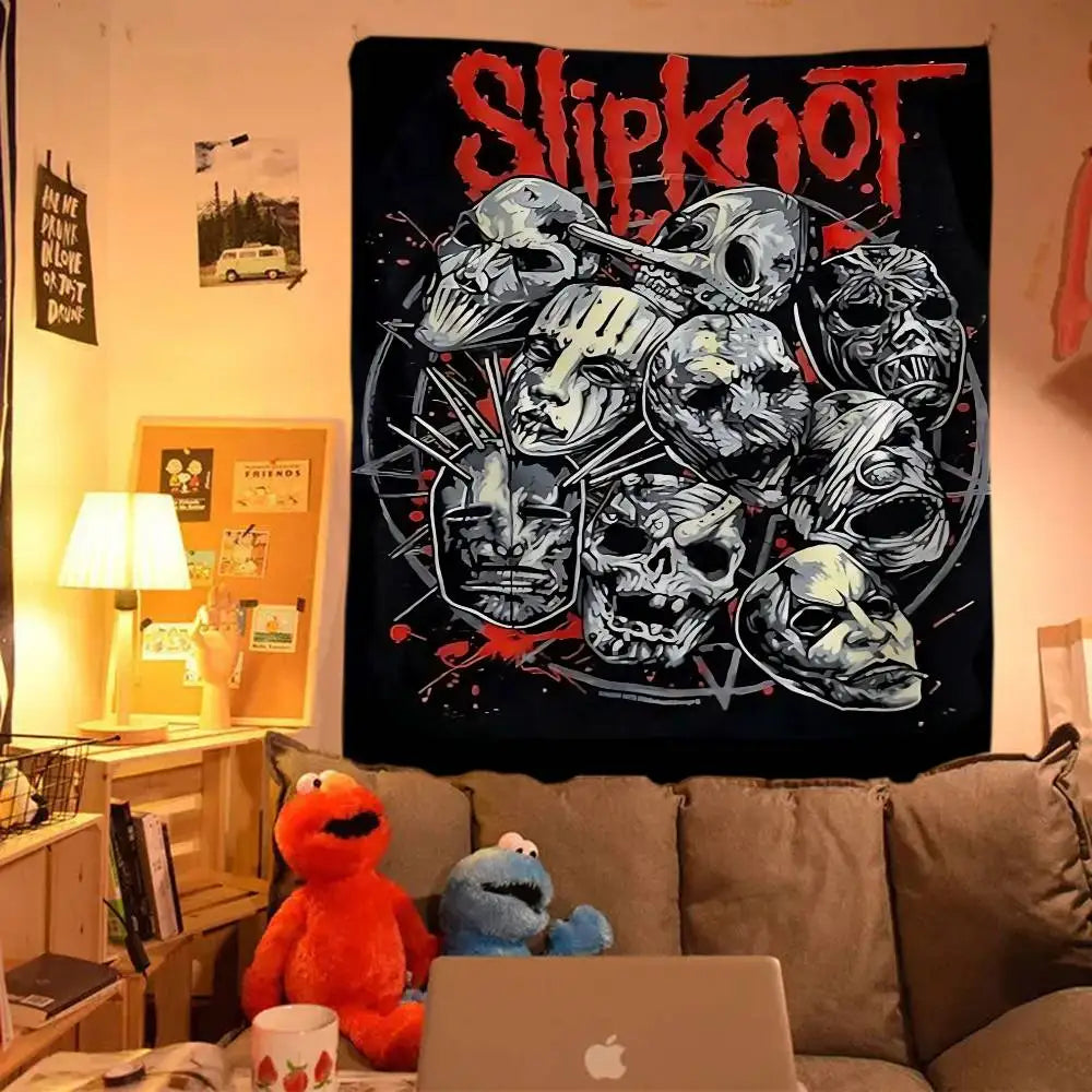 1pc S-SlipKnoter Band Cartoon Tapestry Bohemian Wall Tapestries Mandala Wall Hanging Sheets