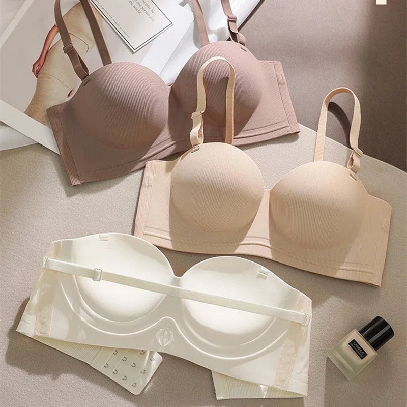 Women's Small Breasts Gathered and Looked Large, Soft Support, and Soft Support for Breast Collection To Prevent Sagging Bra
