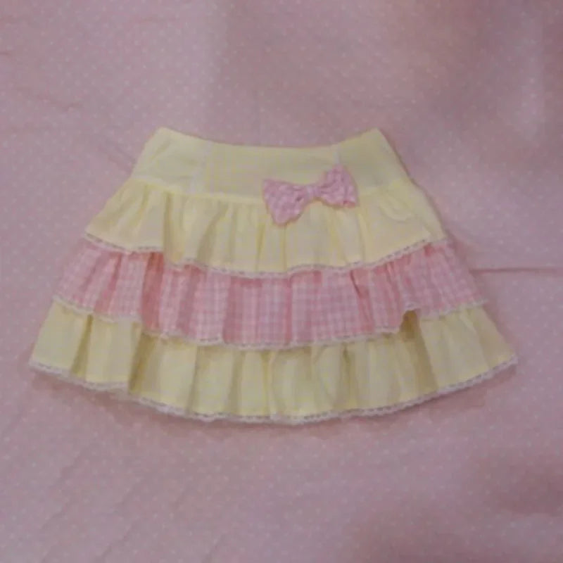 Women's Skirt Fashion Streetwear Pink Polka Dot Pattern Sports Casual Style vintage Y2K Emo Girls Sweet Harajuku Cute Slim Skirt