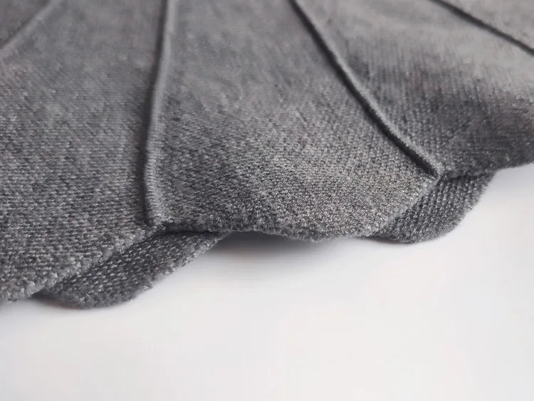 2023 Autumn And Winter New Products Children's Knitted Skirt Wavy Tutu Skirt Girls Thick Ruffled Umbrella Skirt