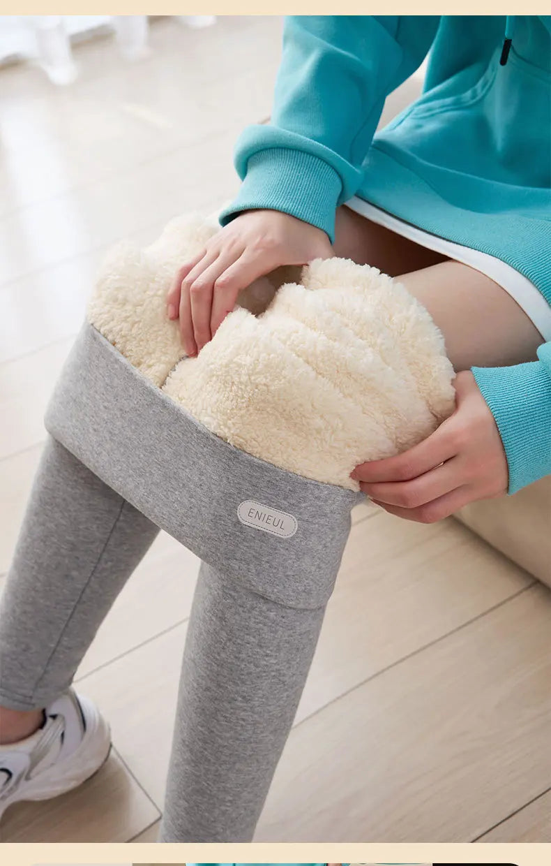 Women Winter Stretch Leggings High Waist Plush Leggings Thickened Keep Warm Leggings Woman Velvet Comfortable Thermal Leggins