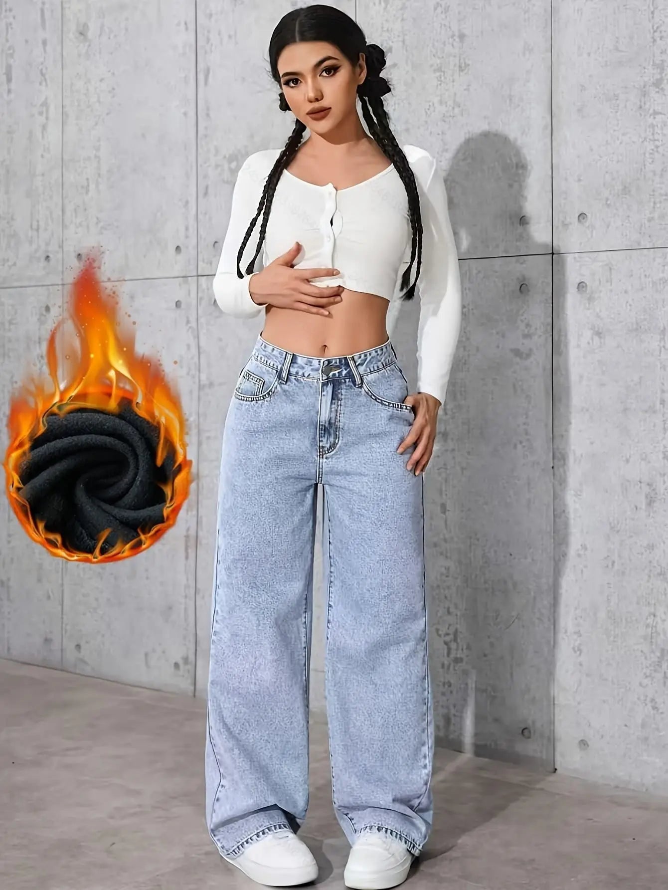 Women's Baggy Jeans Wide Leg Denim Pants Y2K Style Vintage Aesthetic Loose Fit Comfortable Female Daily Casual Clothing Pants