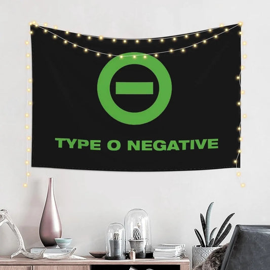 1pc Hsyydac Room Tapestry Type And O Music Negative Flannel Art Tapestry Picnic Cloth Cloth Poster Picnic Mat Home Decor Wall