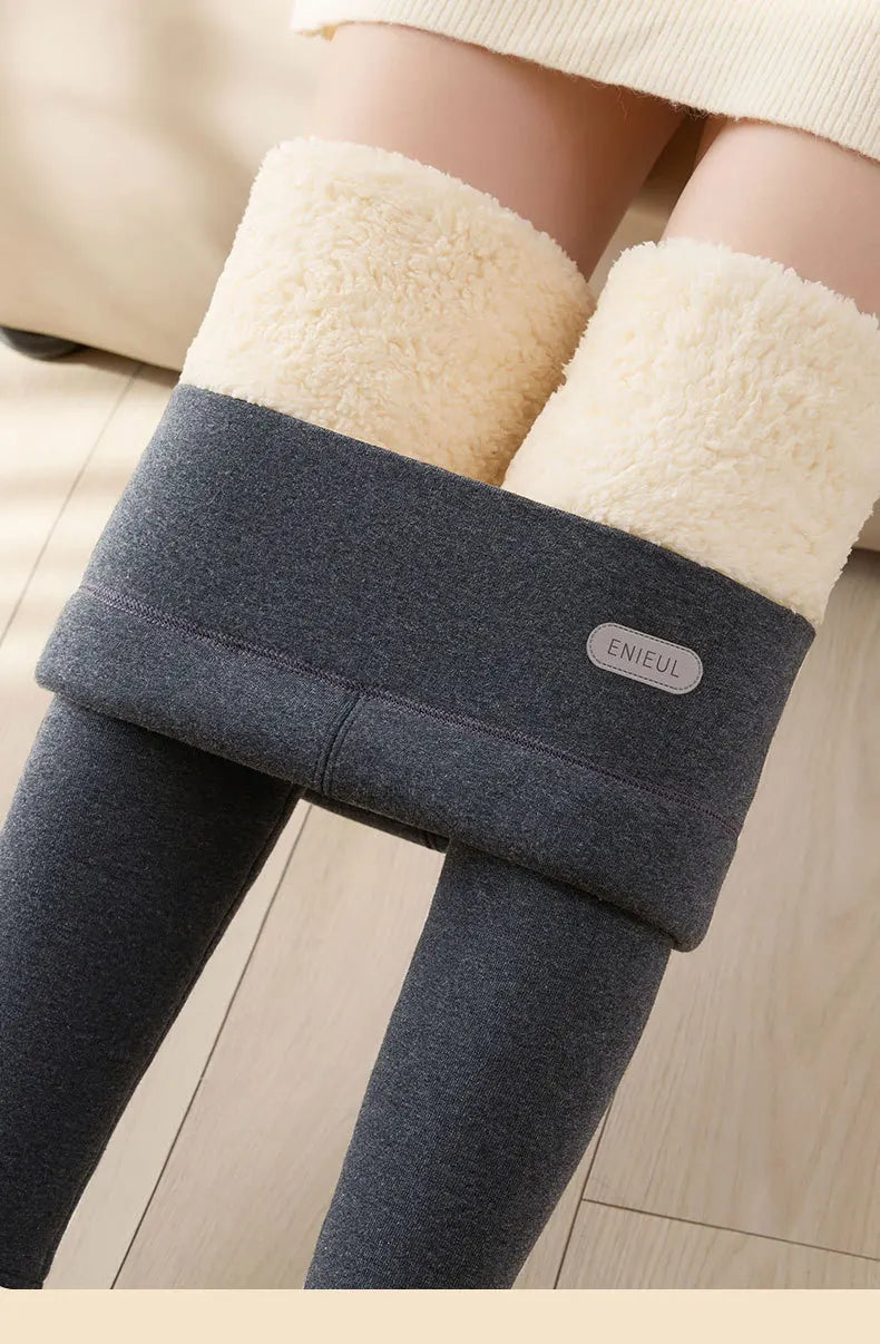 Women Winter Stretch Leggings High Waist Plush Leggings Thickened Keep Warm Leggings Woman Velvet Comfortable Thermal Leggins