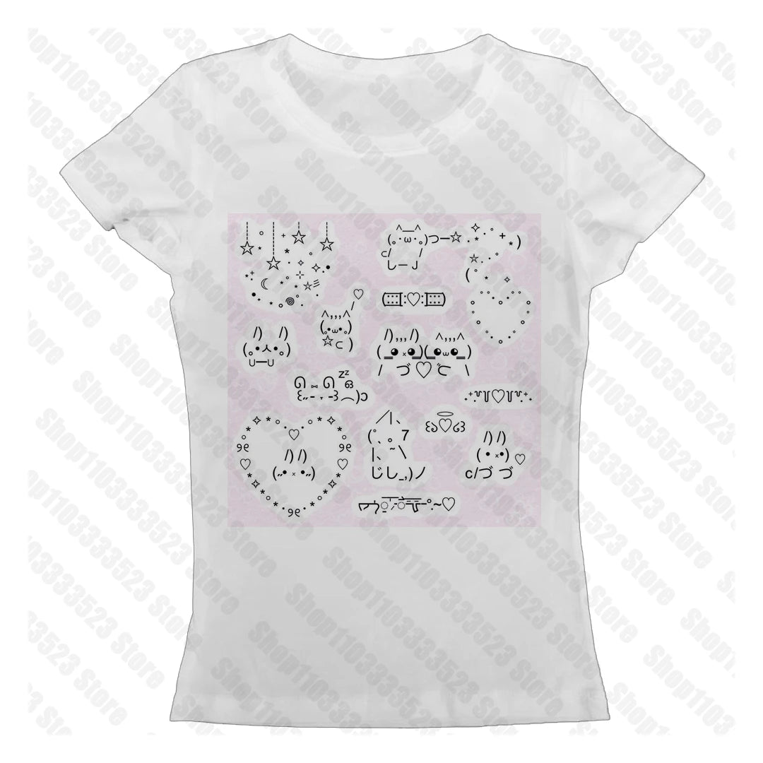 Y2k kawaii Aesthetic Graphic Vest Punk Gothic Printing Women Baby Tank 2000s Emo girls Print Crop Tops Slim Sexy Women Clothing