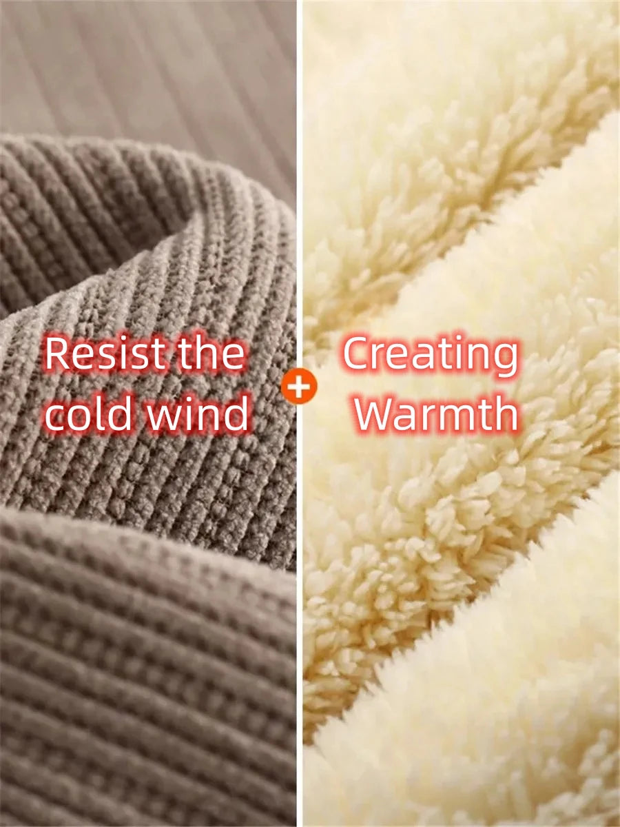 Youthful Woman Clothes Thick Winter Fleece Casual Sport Baggy Sweatpants Women's Pants HighWaist Lamb Fluff Straight Pantalones