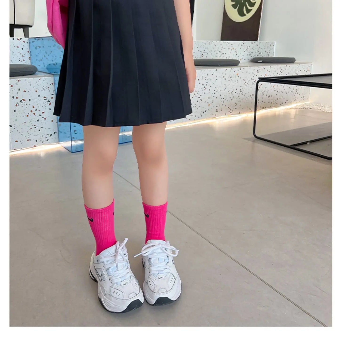1pcs Spring Summer Girls Pleated Skirt Students Elastic A-line Skirt Kids College Style jk Skirts Childrens Fashion Short Skirts