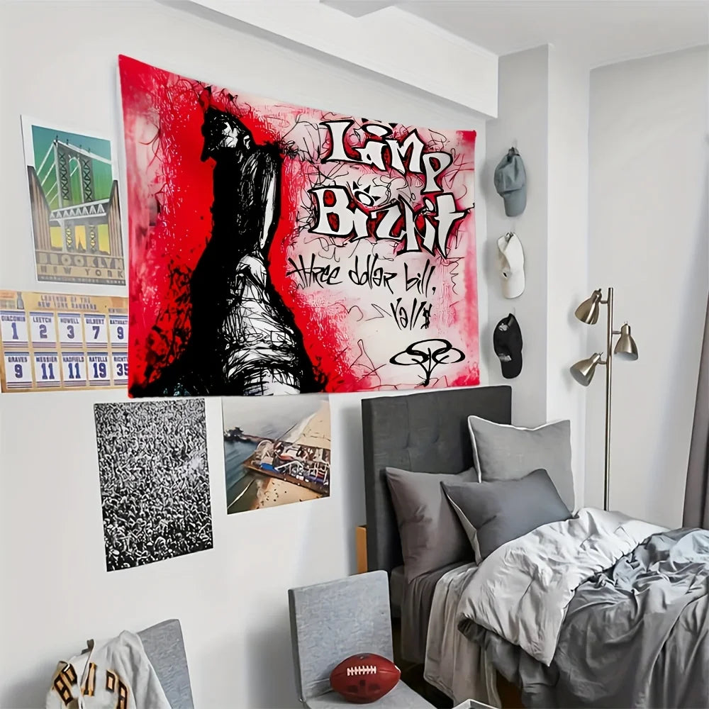 1pc Limp Bizkit Inspired Tapestry Woven Wall Hanging Art, Music Themed Decor for Living Room Dorm Indoor Use