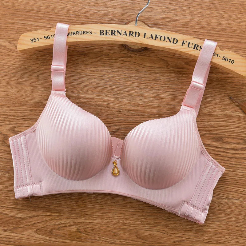 2024 New 8cm Thick Push Up Bra Wire-Free No Steel Ring Lingerie Seamless Adjustable Padded Bras for Women No Mark Comfort