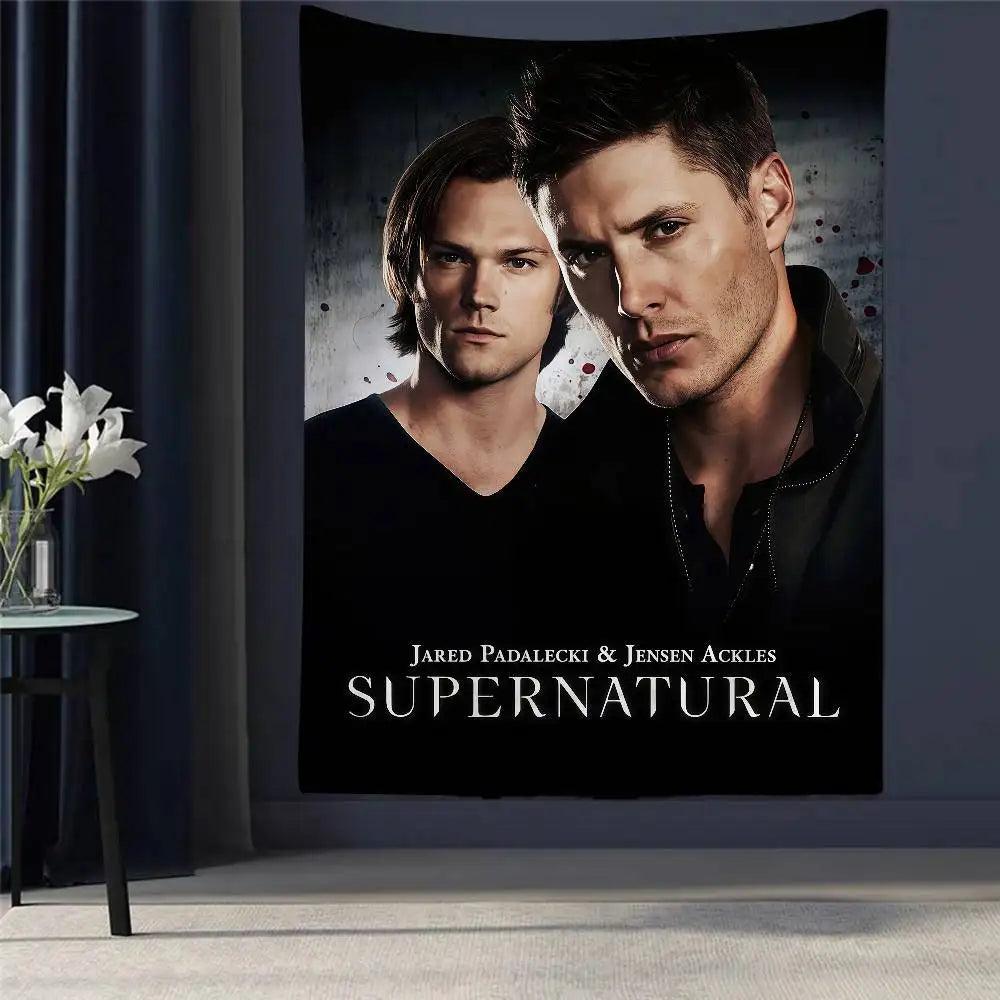 1PC TV Play Series Supernatural Printed Large Wall Tapestry Wall Hanging Decoration Household Decor Blanket