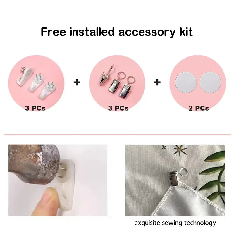 1pc of SKZ Live America Flag Banner Featuring Stray Hyunjin & Merchandise, Designed in Pink with White Stripes Tapestry